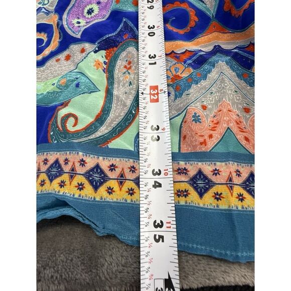 Robert Graham Charlotte Silk Paisley Shirt Dress S NWT Boho Luxe Resort Vibes - Picture 11 of 14